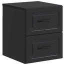 Væghængt Natbord 2 pcs Sort 34,5 x 33 x 40 cm Konstrueret træ