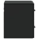 Væghængt Natbord 2 pcs Sort 34,5 x 33 x 40 cm Konstrueret træ