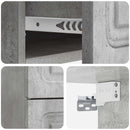 Væghængt Natbord med skuffe 2 pcs Betongrå 34,5 x 33 x 40 cm