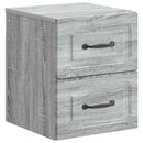 Væghængt Natbord 2 pcs Grå sonoma-eg 34,5 x 33 x 40 cm