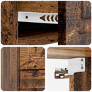 Væghængt Natbord med skuffe 2 pcs Gammelt træ 34,5 x 33 x 40 cm