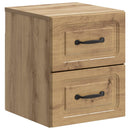 Væghængt Natbord med skuffe 2 pcs Artisan-eg 34,5 x 33 x 40 cm