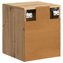Væghængt Natbord med skuffe 2 pcs Artisan-eg 34,5 x 33 x 40 cm