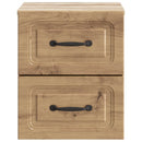 Væghængt Natbord med skuffe 2 pcs Artisan-eg 34,5 x 33 x 40 cm