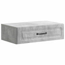 Væghængt Sideskab Betongrå 59 x 34,5 x 17 cm Konstrueret træ