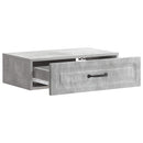 Væghængt Sideskab Betongrå 59 x 34,5 x 17 cm Konstrueret træ