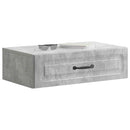 Væghængt Sideskab Betongrå 59 x 34,5 x 17 cm Konstrueret træ