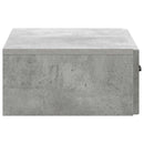 Væghængt Sideskab Betongrå 59 x 34,5 x 17 cm Konstrueret træ
