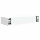 Væghængt Sideskab Hvid 87,5 x 34,5 x 17 cm Konstrueret træ