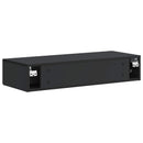 Væghængt Sideskab Sort 87,5 x 34,5 x 17 cm Konstrueret træ