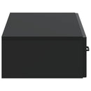 Væghængt Sideskab Sort 87,5 x 34,5 x 17 cm Konstrueret træ