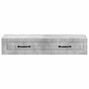 Væghængt Sideskab Betongrå 87,5 x 34,5 x 17 cm Konstrueret træ