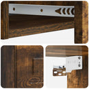 Væghængt Sideskab Røget eg 87,5 x 34,5 x 17 cm Konstrueret træ