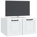 Væghængt TV-skab Hvid 59,5 x 41 x 30 cm Konstrueret træ