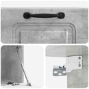 Væghængt TV-skab Betongrå 59,5 x 41 x 30 cm Konstrueret træ