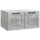 Væghængt TV-skab Betongrå 59,5 x 41 x 30 cm Konstrueret træ
