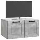 Væghængt TV-skab Betongrå 59,5 x 41 x 30 cm Konstrueret træ