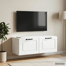 Væghængt TV-skab Hvid 78,5 x 41 x 30 cm Konstrueret træ
