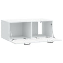 Væghængt TV-skab Hvid 78,5 x 41 x 30 cm Konstrueret træ