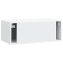 Væghængt TV-skab Hvid 78,5 x 41 x 30 cm Konstrueret træ