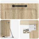 Væghængt TV-skab Sonoma-eg 78,5 x 41 x 30 cm Konstrueret træ