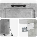Væghængt TV-skab Betongrå 78,5 x 41 x 30 cm Konstrueret træ