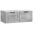 Væghængt TV-skab Betongrå 78,5 x 41 x 30 cm Konstrueret træ