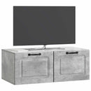 Væghængt TV-skab Betongrå 78,5 x 41 x 30 cm Konstrueret træ