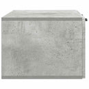 Væghængt TV-skab Betongrå 78,5 x 41 x 30 cm Konstrueret træ