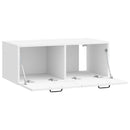 Væghængt TV-skab Vægmonteret Hvid højglans 78,5 x 41 x 30 cm