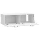Væghængt TV-skab Hvid 98 x 41 x 30 cm Konstrueret træ