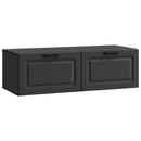 Væghængt TV-skab Sort 98 x 41 x 30 cm Konstrueret træ