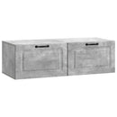 Væghængt TV-skab Betongrå 98 x 41 x 30 cm Konstrueret træ