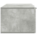 Væghængt TV-skab Betongrå 98 x 41 x 30 cm Konstrueret træ