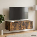 Væghængt TV-skab Røget eg 98 x 41 x 30 cm Konstrueret træ