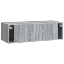 Væghængt TV-skab Grå sonoma-eg 98 x 41 x 30 cm Konstrueret træ