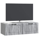 Væghængt TV-skab Grå sonoma-eg 98 x 41 x 30 cm Konstrueret træ