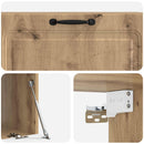 Væghængt TV-skab Artisan-eg 98 x 41 x 30 cm Konstrueret træ