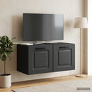 Væghængt TV-skab Sort 59,5 x 31 x 30 cm Konstrueret træ