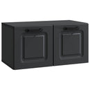 Væghængt TV-skab Sort 59,5 x 31 x 30 cm Konstrueret træ