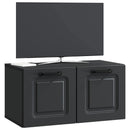Væghængt TV-skab Sort 59,5 x 31 x 30 cm Konstrueret træ
