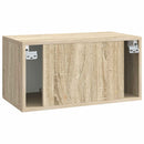 Væghængt TV-skab Sonoma-eg 59,5 x 31 x 30 cm Konstrueret træ