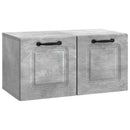 Væghængt TV-skab Betongrå 59,5 x 31 x 30 cm Konstrueret træ