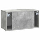 Væghængt TV-skab Betongrå 59,5 x 31 x 30 cm Konstrueret træ