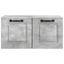 Væghængt TV-skab Betongrå 59,5 x 31 x 30 cm Konstrueret træ