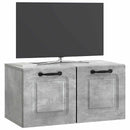Væghængt TV-skab Betongrå 59,5 x 31 x 30 cm Konstrueret træ