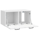 Væghængt TV-skab Vægmonteret Hvid højglans 59,5 x 31 x 30 cm