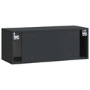 Væghængt TV-skab Sort 78,5 x 31 x 30 cm Konstrueret træ
