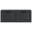 Væghængt TV-skab Sort 78,5 x 31 x 30 cm Konstrueret træ