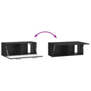 Væghængt TV-skab Sort 78,5 x 31 x 30 cm Konstrueret træ
